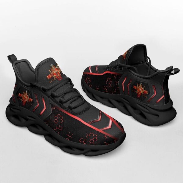 Jesus Black Saved My Life Running Sneakers – Best Christian Fashion Shoes for Men and Women