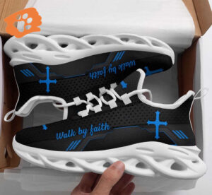 Jesus Black Walk By Faith Running Shoes: Best Christian Sneakers for Men and Women