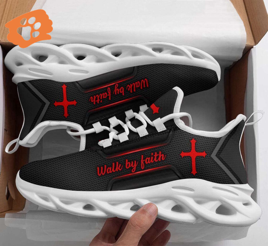 Jesus Black Walk By Faith Running Shoes – Best Christian Fashion Shoes for Men and Women Jesus Black Walk By Faith Running Shoes – Best Christian Fashion Shoes for Men and Women