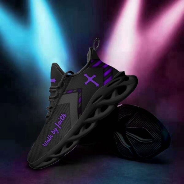 Jesus Black White Running Shoes: Christian Best Max Soul Fashion Shoes for Men and Women