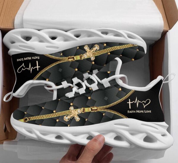 Christian Running Shoes: Jesus Faith Hope Love Sneakers for Men and Women