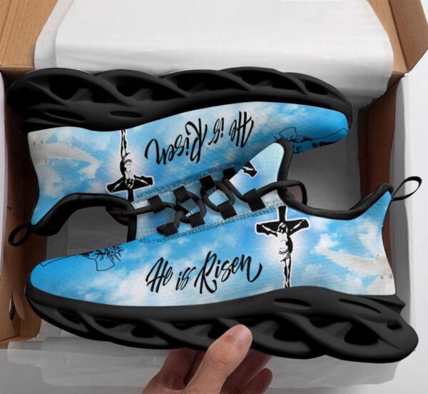 Jesus He Is Risen Running Sneakers – Christian Best Shoes for Men and Women