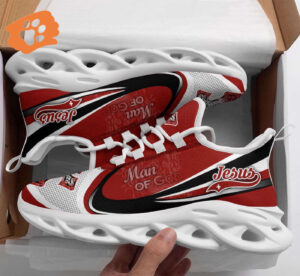 Jesus Men Of God Running Sneakers - Christian Best Max Soul Shoes for Men and Women - Jesus Fashion Shoes