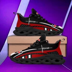 Jesus Red Running Sneakers: Christian Best Shoes for Men and Women Max Soul Shoes for Jesus Fashion 3
