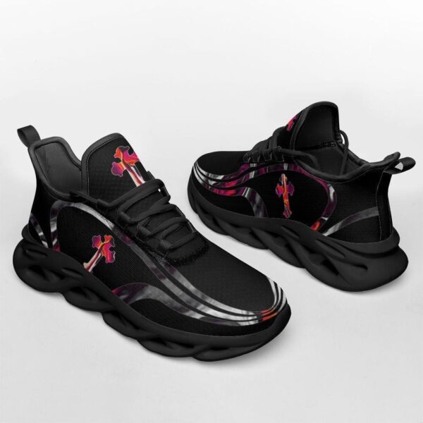 Jesus Fashion Black Running Shoes for Men and Women – Christian Max Soul Shoes