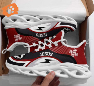 Jesus Red Sneakers: Christian Best Running Shoes for Men & Women - Fashionable Max Soul Shoes
