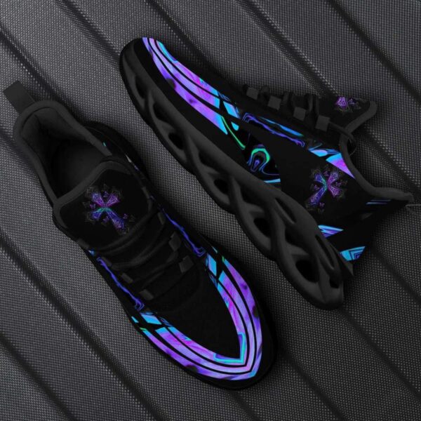 Christian Best Running Shoes: Jesus Black Max Soul Sneakers for Men and Women – Jesus Fashion Shoes