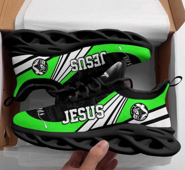 Christian Green Max Soul Running Sneakers for Men and Women – Jesus Fashion Shoes