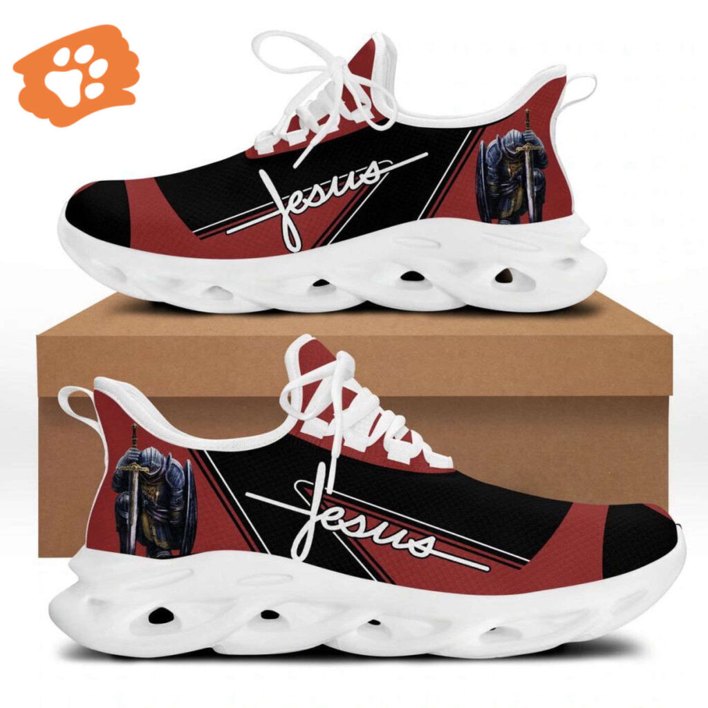 Red Max Soul Christian Running Shoes for Men and Women – Jesus Fashion Sneakers Red Max Soul Christian Running Shoes for Men and Women – Jesus Fashion Sneakers