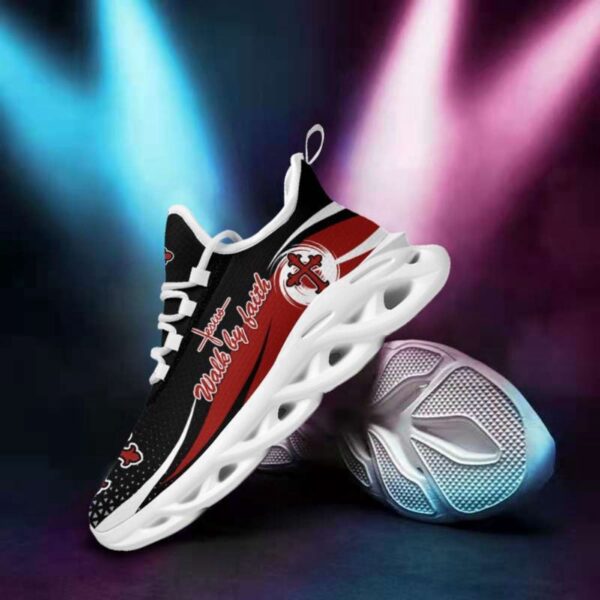 Jesus Walk By Faith Red Running Shoes: Best Christian Sneakers for Men and Women
