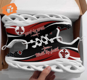 Jesus Walk By Faith Red Running Shoes: Best Christian Sneakers for Men and Women