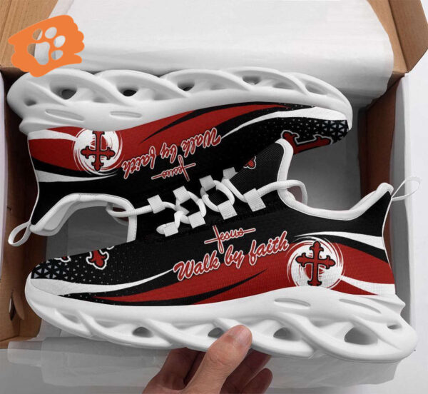 Jesus Walk By Faith Red Running Shoes: Best Christian Sneakers for Men and Women