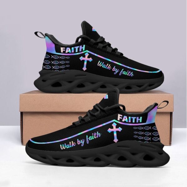 Jesus Walk By Faith Running Sneakers – Best Christian Shoes for Men and Women