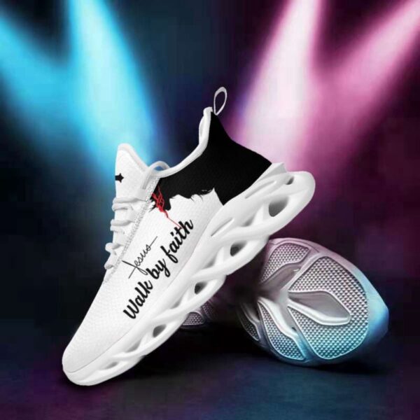 Jesus Walk By Faith Running Shoes for Men and Women – Christian Fashion Sneakers