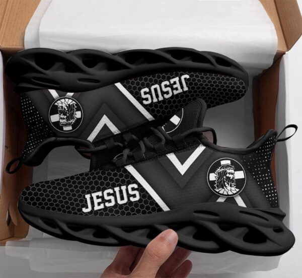 Jesus Fashion Running Shoes for Men and Women – Christian Best White and Black Sneakers