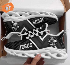 Jesus Fashion Running Shoes for Men and Women - Christian Best White and Black Sneakers