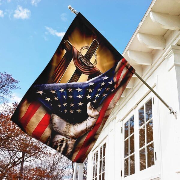 Religious Christian Cross Jesus Flag – Symbolic Spiritual Decor