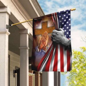 Christian Garden Flags: Jesus Relationship & Faith Cross House Flags