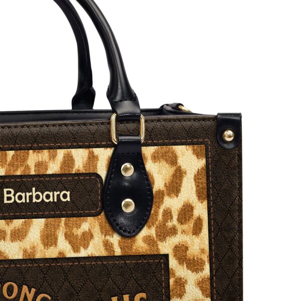 Personalized Joshua 1:9 Zippered Leather Handbag Gift for Women s Ministry – Be Strong and Courageous