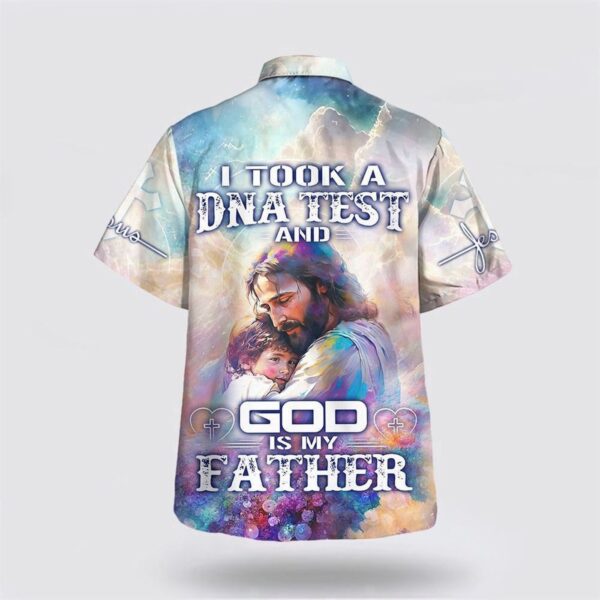 Christian Hawaiian Shirt Collection: God Is My Father Jesus Holding Child Aloha Shirt