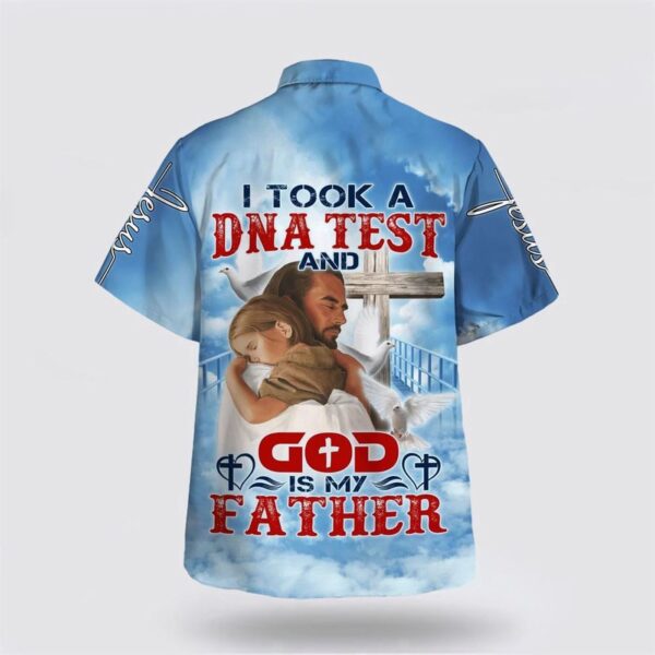 Christian Hawaiian Shirt: God is My Father Jesus and Baby Aloha Shirt