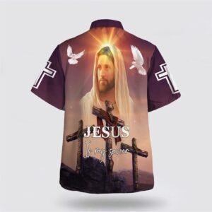 Christian Hawaiian Shirt - Jesus Face Savior Aloha Shirt 1