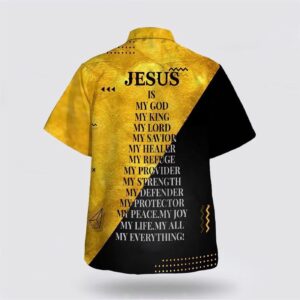 Christian Hawaiian Shirt: Jesus Is My God 1 Aloha Shirt for Men and Women 1