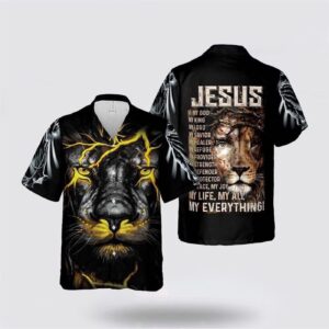 Jesus Is My God My Everything Christian Hawaiian Aloha Shirt 1