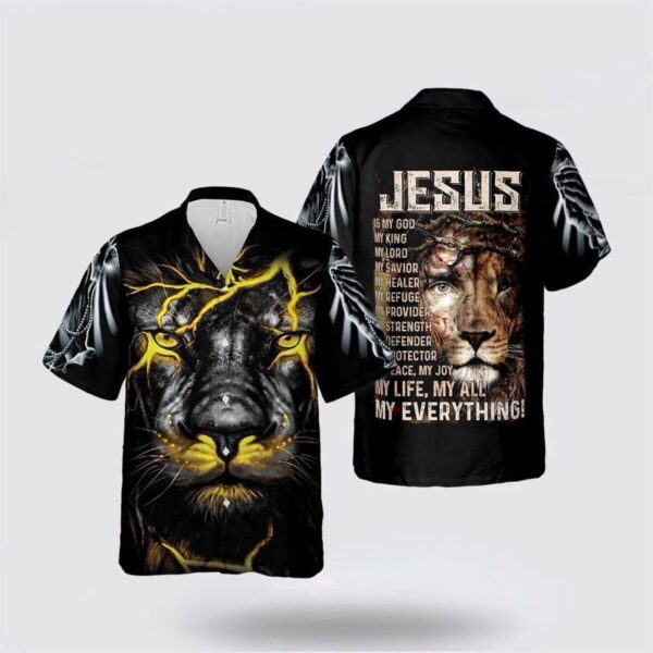 Jesus Is My God My Everything Christian Hawaiian Aloha Shirt