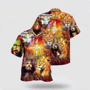 Christian Hawaiian Shirt - Jesus Is My King Aloha Shirt 1