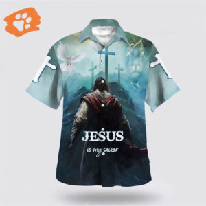Christian Hawaiian Shirt - Jesus Is My Savior Aloha Shirt