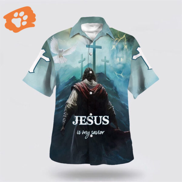 Christian Hawaiian Shirt – Jesus Is My Savior Aloha Shirt
