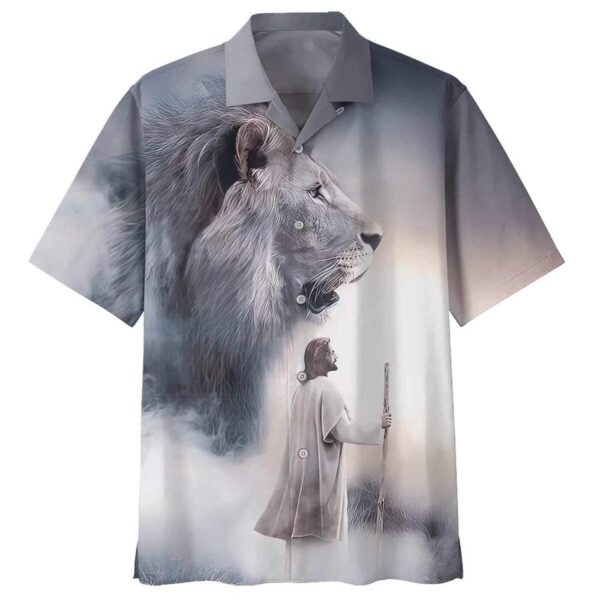 Christian Jesus Lion Hawaiian Shirt for Men – Gift for Faithful Friend