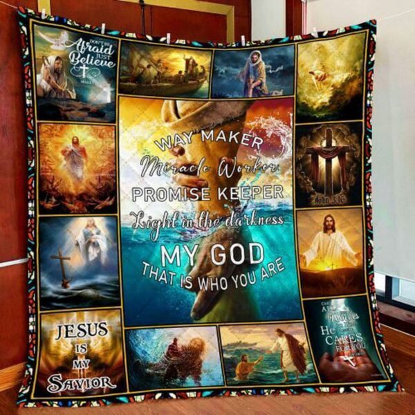 Christian Jesus Quilt Blanket