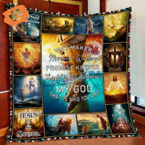 Christian Jesus Quilt Blanket