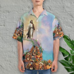 Christian Jesus Thanksgiving Hawaiian Shirt - Unique Religious Holiday Attire