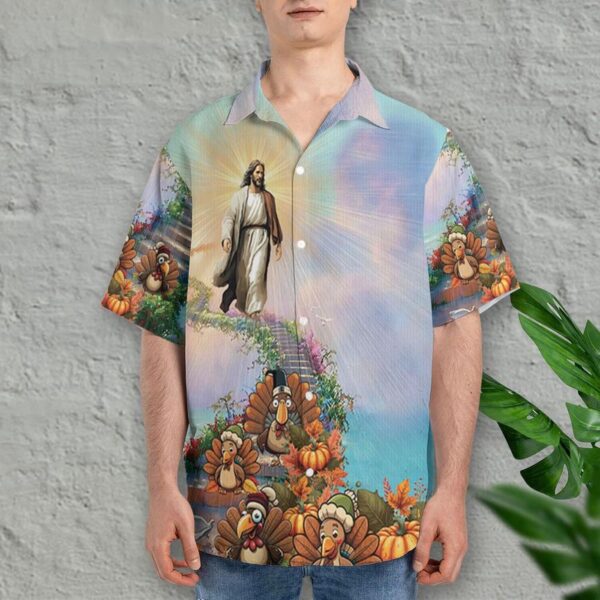Christian Jesus Thanksgiving Hawaiian Shirt – Unique Religious Holiday Attire