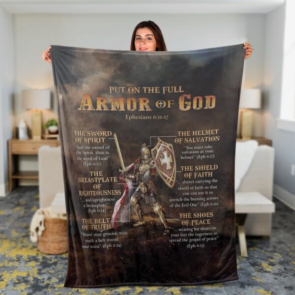 Warrior of God Throw Blanket – Faithful Jesus Inspirational Gift