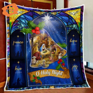 Christmas Nativity Of Jesus Quilt Blanket Jesus Gift