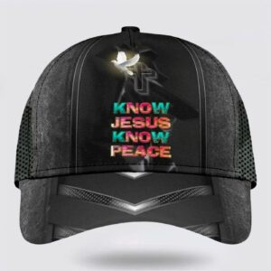 Cross Dove Know Jesus Know Peace Baseball Cap Hat Trucker Classic Hats Gift 1