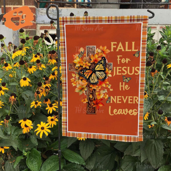 Fall For Jesus: Christian Flag & Thanksgiving Garden Decor