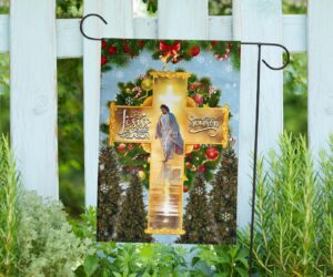 Cross Jesus Is The Reason For The Reason Flag Front Porch Christmas Decorations 2025 Outdoor 3