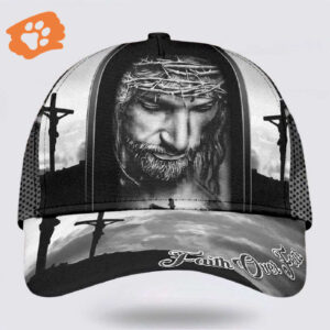 Crucifixion Of Jesus Faith Over Fear Baseball Cap Hat  Trucker Classic Hats Gift