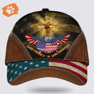 Crucifixion Of Jesus God Family And Country Baseball Cap Hat  Trucker Classic Hats Gift