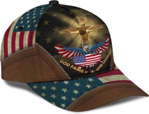 Crucifixion Of Jesus God Family And Country Baseball Cap Hat Trucker Classic Hats Gift 3