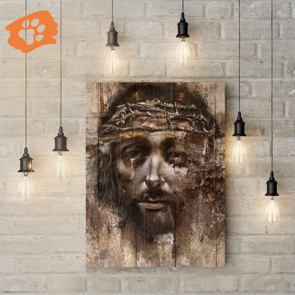 Crying Jesus Christ Poster for Home Decor Gift