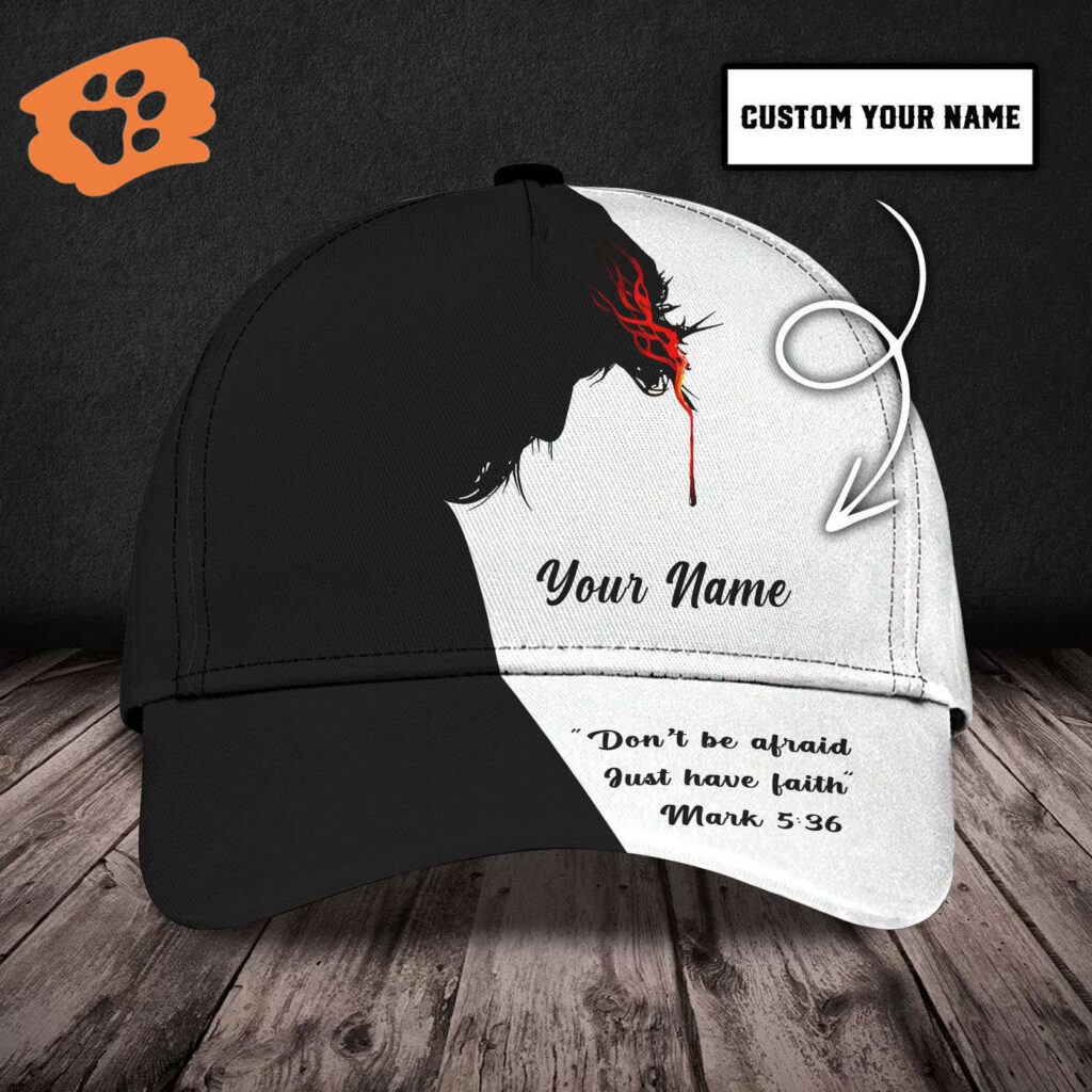 Custom Classic Cap – Personalized Name  – Jesus Design Trucker Classic Hats Gift