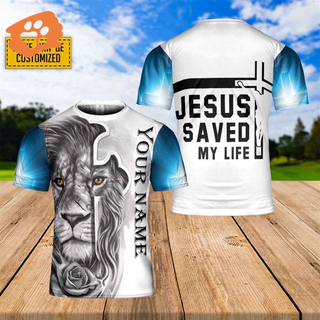 Personalized Lion Of God Jesus 3D T-Shirt for Men and Women – Christian Faith Shirt Personalized Lion Of God Jesus 3D T-Shirt for Men and Women – Christian Faith Shirt