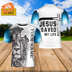 Personalized Lion Of God Jesus 3D T-Shirt for Men and Women - Christian Faith Shirt