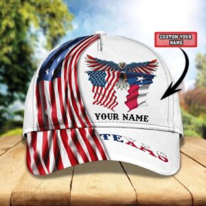 Custom With Name Texas Baseball Cap Hat, Christian Baseball Cap, Jesus Hat Trucker Classic Hats Gift 1